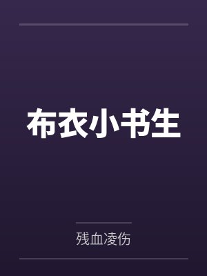 布衣小书生